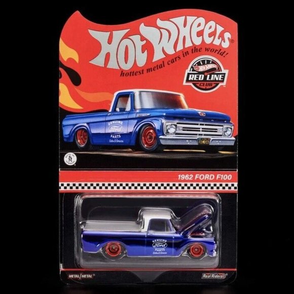 Hot Wheels RLC Exclusive 1962 Ford F100 Red Line Ships Now 2022 #11742 Limited - Picture 12 of 12